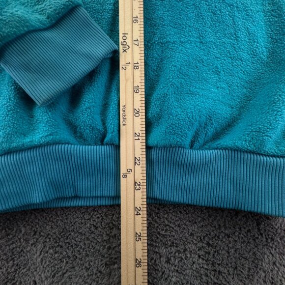 VTG Patagonia Womens Jacket Adult Fleece Purple Blue 1/4 Snap Pullover W/ Logo - Picture 3 of 15